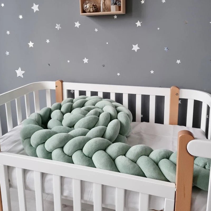 1 - 4 M Baby Bed Protector Infant Cradle Pillow Cushion Braid Knot Bumper Crib Bumper Room Decor Tresse Tour De Lit Bebe - Baby Bubble