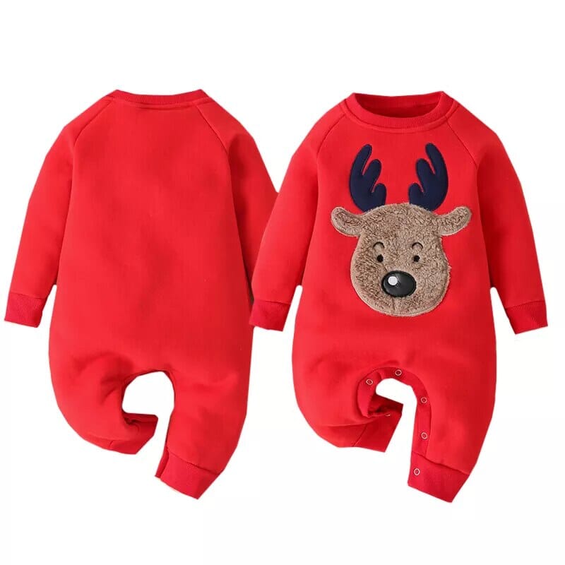 Baby Cotton Christmas Jumpsuit - Baby Bubble Store