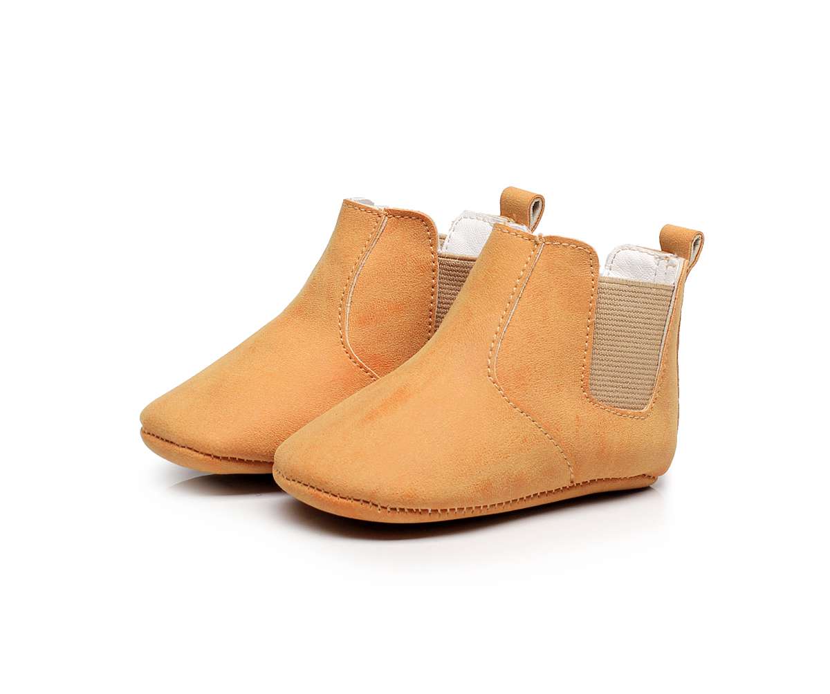 Baby Elastic PU Leather Boots - Baby Bubble Store