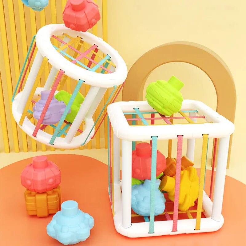 Baby Montessori Colourful Shape Blocks - Baby Bubble Store