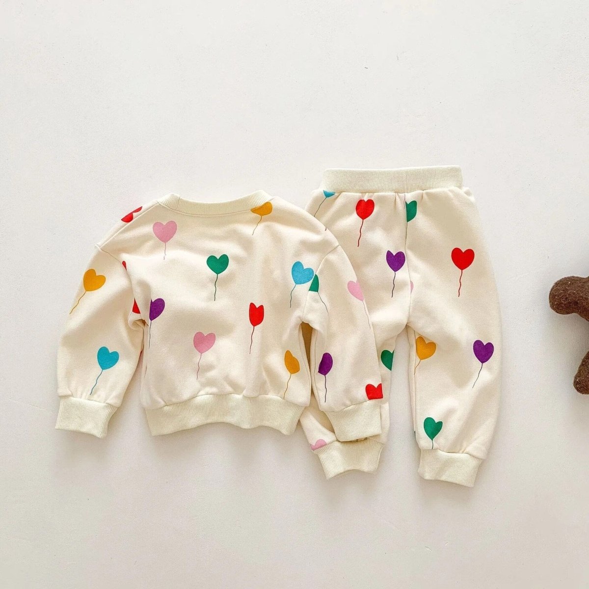 Baby Tracksuit Set Love Printing - Baby Bubble Store