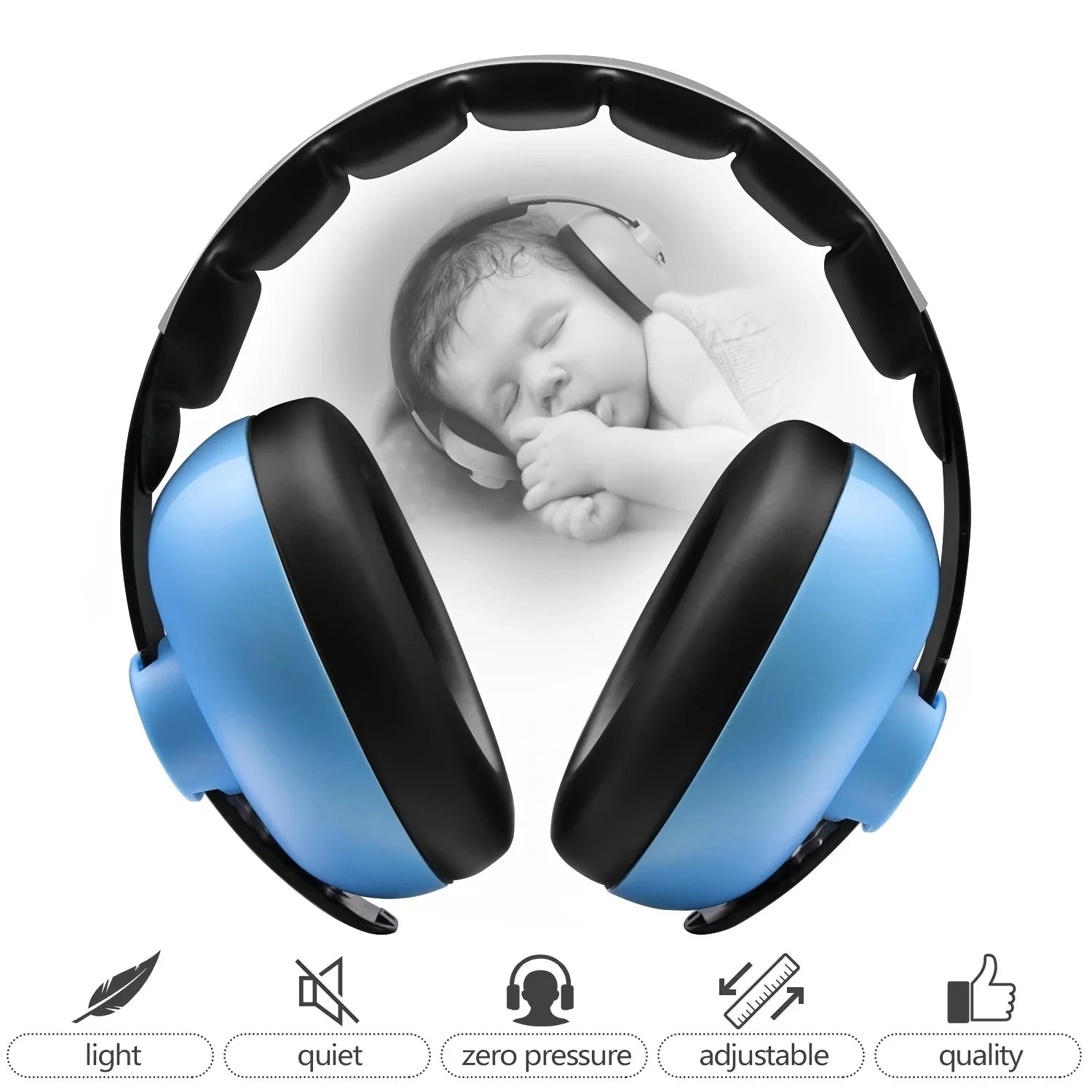 Child Earmuff Anti Noise Baby Headphones Children Sleep Ear Stretcher Baby Ears Protection Children Earmuffs Sleeping Earplugs Baby Bubble Store 
