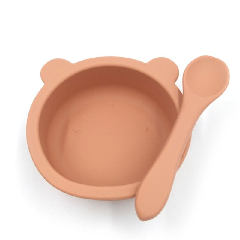 Silicone Baby Feeding Bowl With Spoon - Baby Bubble Store