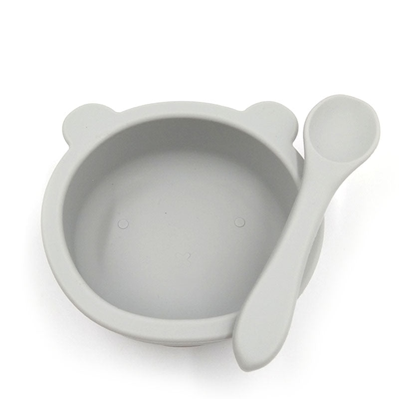 Silicone Baby Feeding Bowl With Spoon - Baby Bubble Store