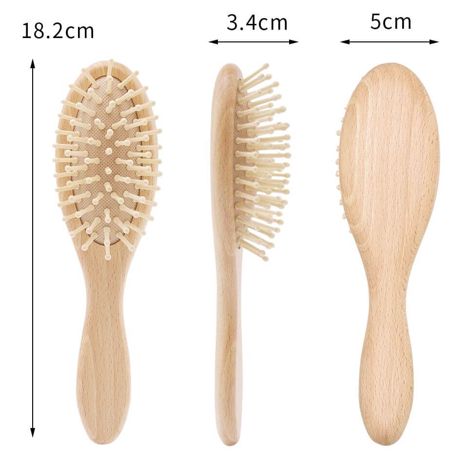 Soft Wool Baby Hair Brush Set - Baby Bubble Store