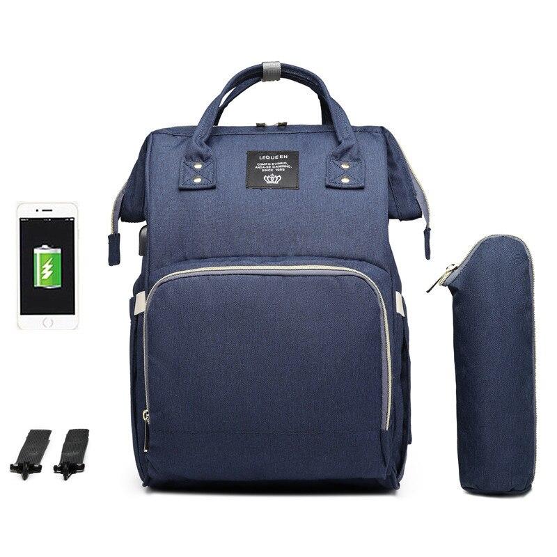 Waterproof Diaper Bag with USB Charging Port - Baby Bubble Store